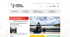Desktop Screenshot of culture-quebec.qc.ca